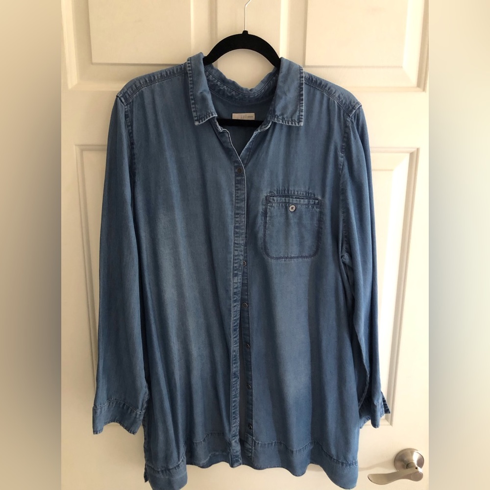 J Jill denim coat